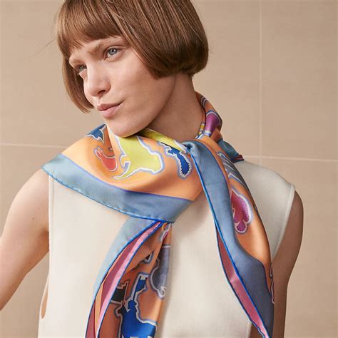 hermes wow double sided scarf|hermes caracteristick double scarf.